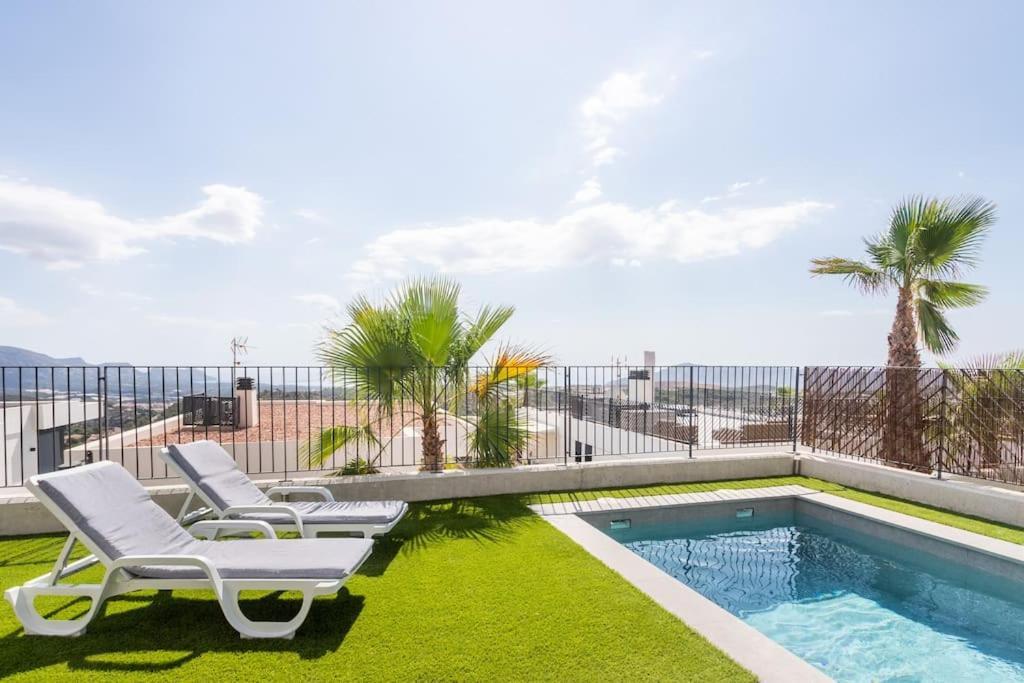 Casa Con Piscina Privada Polop Villa Luaran gambar