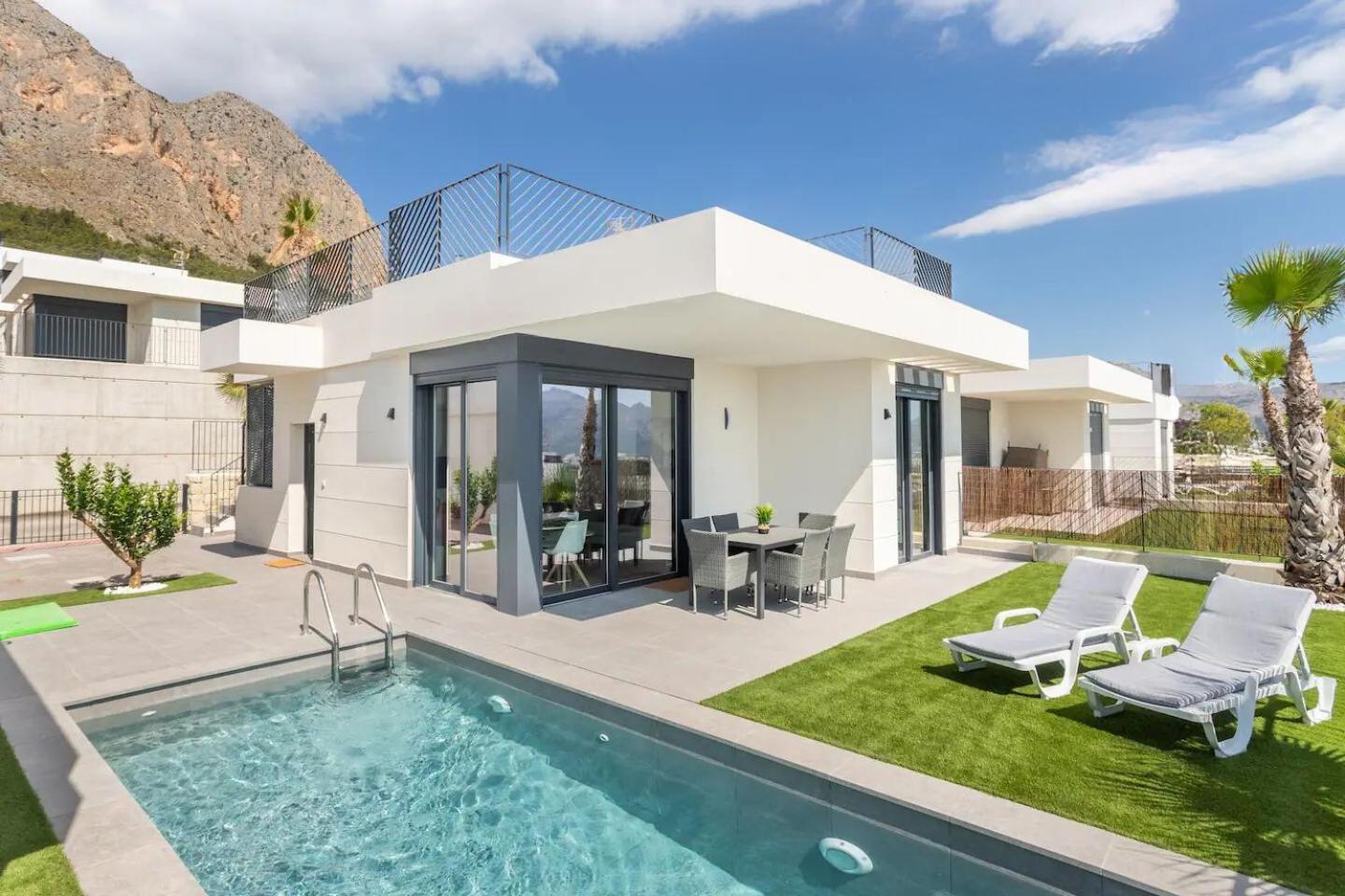 Casa Con Piscina Privada Polop Villa Luaran gambar